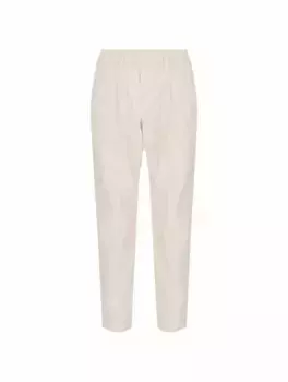 Зауженные вельветовые брюки Brunello Cucinelli, белый