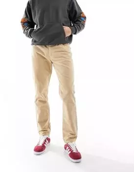 Зауженные вельветовые брюки DTT светло-коричневого цвета Don't Think Twice