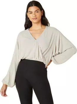 Завернутый пуловер Beyond Yoga, цвет Oatmeal