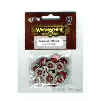 Завещание Менота, Warmachine - Warcaster Token Sets - Protectorate of Menoth (Gale Force Nine)