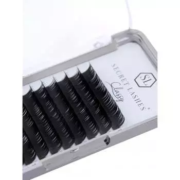 Завивка ресниц Secret Lashes Classy D 12мм, 0,15 мм - идеально подходит для метода 1:1