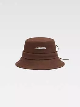 Завязанная шляпа-ведро JACQUEMUS The Gadjo bucket hat, коричневый