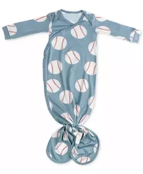 Завязанное платье для новорожденного Copper Pearl, синий