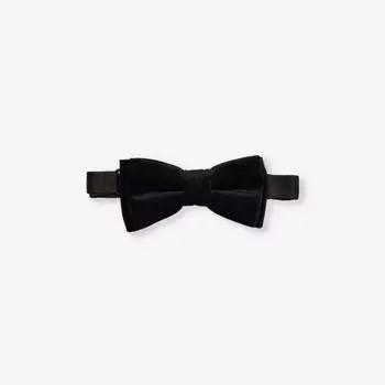 Завязанный хлопковый галстук-бабочка Paul Smith, черный