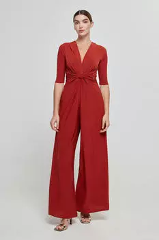 Завязанный комбинезон Cupl, темно-крозовый