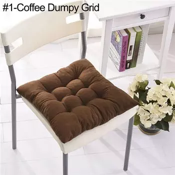 Завязка на пластинах для сидений, теплые подушечки для стульев для столовой, сада, кухни, офиса-#3-синие, однотонные Stuttg, мультиколор