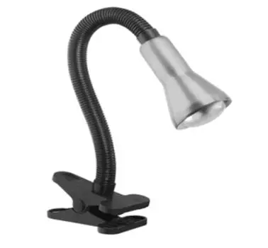 Зажим для трубок Trio 1xE14, регулируемый по высоте, стальной цвет, серебро