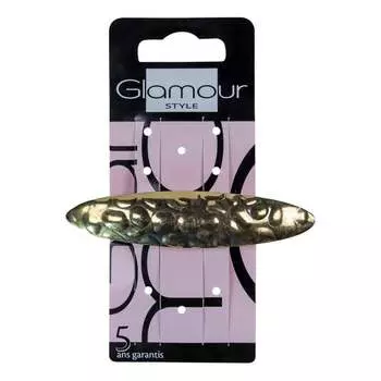 Зажим для волос Glamour Автомат, большой, золотой