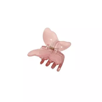 Зажим для волос с пряжкой-бабочкой, прозрачный розовый, 7 см Sp244R Inna Marka