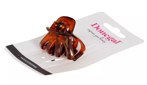 ЗАЖИМ ДЛЯ ВОЛОС ДОНЕГАЛ янтарный (F-5804) 1 шт Donegal