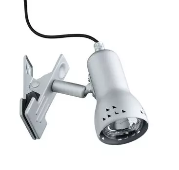 Зажим Paulmann Assistant Gryps точечный макс. 1x40 Вт E14 матовый железо 230 В металл/пластик, серебро