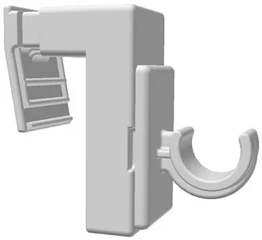 Зажим rewagi для мебели для кафе - 12мм, карнизы - 2 комплекта HP, белый