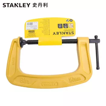Зажим Stanley G-типа 6-дюймовый деревообрабатывающий зажим Зажим G-типа с ручкой в форме дворца, кольцевая рабочая рама 83-035-23