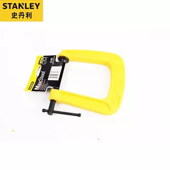 Зажим Stanley с глубоким отверстием G-типа, зажим для деревообработки с глубоким отверстием 2 дюйма, фиксированный зажим, G-образный зажим, прочный зажим 83-037-23