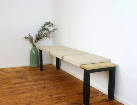 Зажимная подушка Подушка сиденья с 2 полосками, глубина зажима 40см, цвет: красный Lycce, бежевый