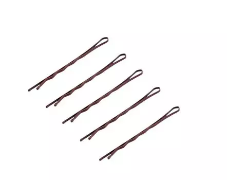 Зажимы парикмахерские металлические гофрированные Е-57, латунь Active Shop