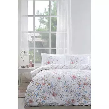 zdilek Visteria Двуспальная простыня, эластичный (встроенный) Комплект постельного белья, белый