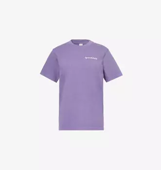 Здоровье - это богатство футболка из хлопчатобумажного джерси Sporty & Rich, фиолетовый