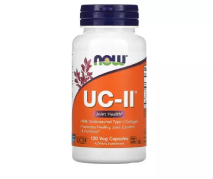 Здоровье суставов UC-II NOW Foods с неденатурированным коллагеном типа II, 120 капсул