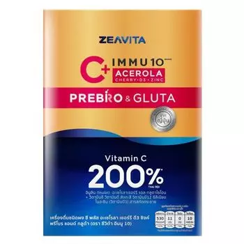 Zeavita Immu 10 C Plus Acerola Cherry D3 Prebo Gluta 30 пакетиков