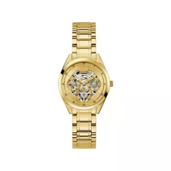 Zegarek прозрачный спортивный костюм Guess, золотой