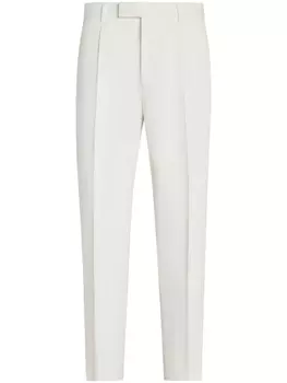 Zegna брюки со складками, белый