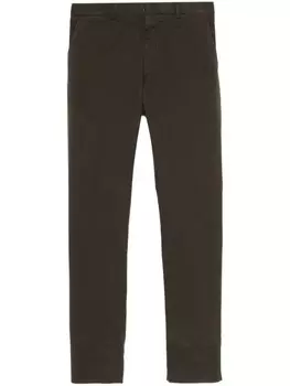 Zegna брюки со складками, коричневый