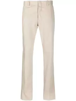 Zegna брюки со складками, нейтральный цвет