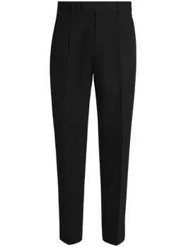 Zegna брюки строгого кроя, черный