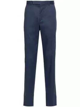 Zegna брюки строгого кроя, синий
