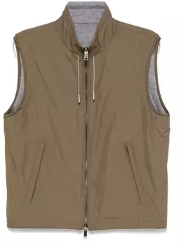 Zegna двусторонний жилет, зеленый