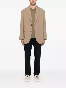 Zegna футболка с вышитым логотипом, зеленый