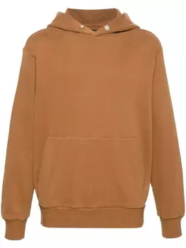 Zegna худи с приспущенными плечами, коричневый