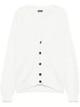 Zegna кардиган крупной вязки, белый