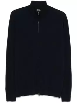 Zegna кардиган тонкой вязки, синий