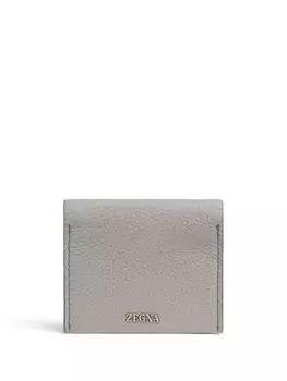Zegna картхолдер с логотипом, серый
