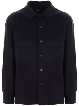 Zegna кашемировая рубашка, синий