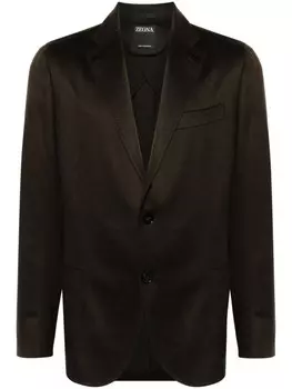 Zegna кашемировый блейзер, коричневый