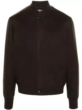 Zegna кашемировый бомбер Elements Oasi, коричневый