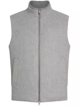Zegna кашемировый жилет Oasi, серый