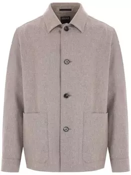 Zegna куртка-рубашка Alpe, серый