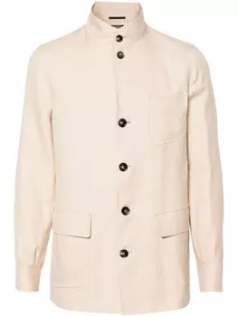 Zegna куртка-рубашка, коричневый