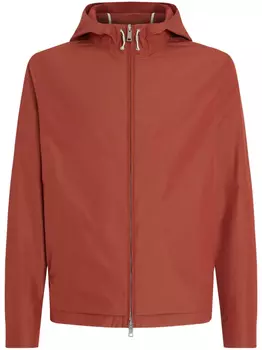 Zegna куртка с капюшоном, красный