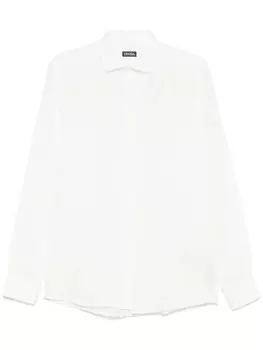 Zegna льняная рубашка, белый