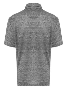 Zegna льняная рубашка поло, серый