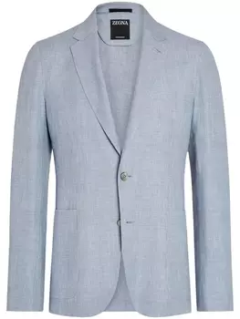 Zegna льняной пиджак, синий