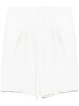 Zegna льняные шорты, белый