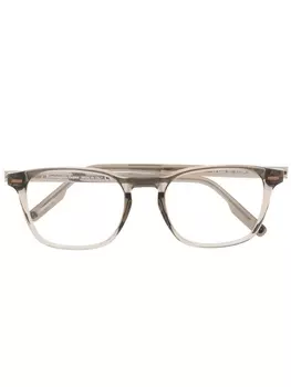 Zegna очки в прямоугольной оправе, серый