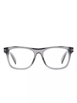 Zegna очки в прямоугольной оправе, серый