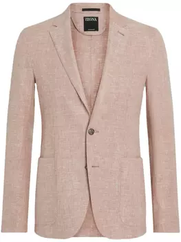 Zegna однобортный пиджак, красный